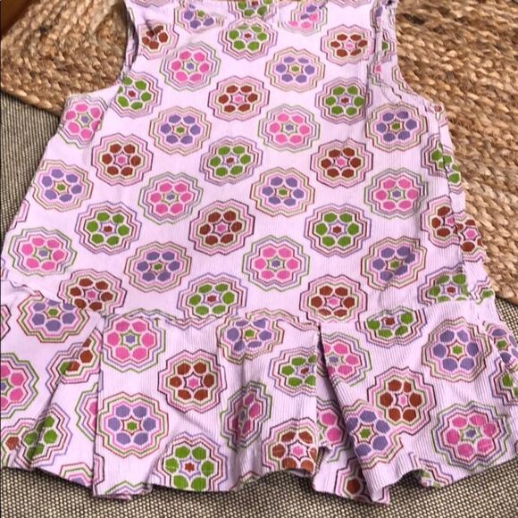 Painting Red Rhinos Lavender Corduroy Dress 18 mo. - Picture 1 of 8